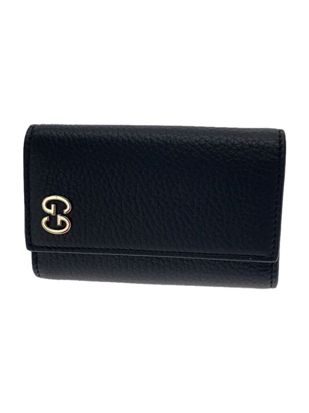 Gucci Key Case Wallet Leather Black